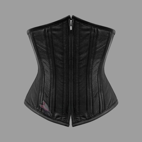 Elegant Leather Overbust Corset for Sophisticated Look
