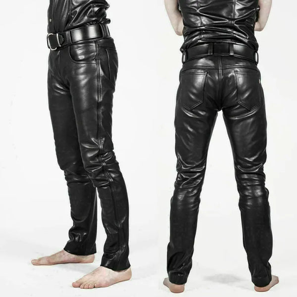 genuine leather pants