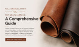 leather, leather products, leather goods, grain leather, full leather, top leather, premium leather, leather vs top leather