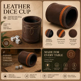 Leather Dice Cups, Dice Cups, Leather Dice Shaker, The Green Tanners Dice Cups