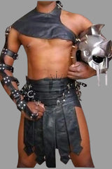 leather kilt, leather kilt for men, mens leather kilt, Gay Kilt, leather gladiator kilt