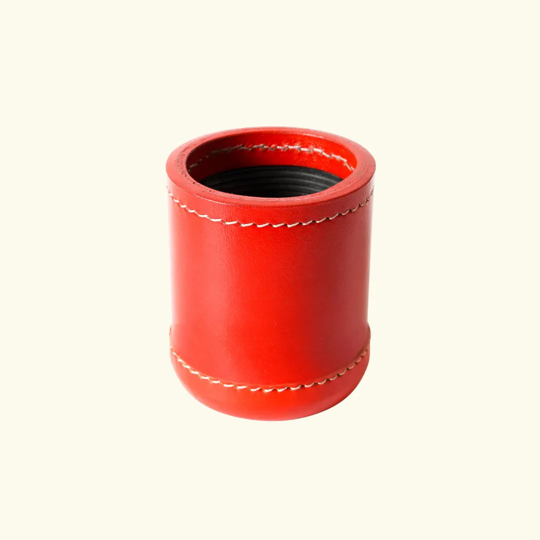 Dice Shaker, Leather Dice Shaker, Leather Dice Cups, Red Dice Cup, Leather Dice Cup, backgammon dice cups