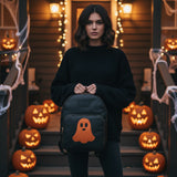 Halloween Premium Black Leather Backpack
