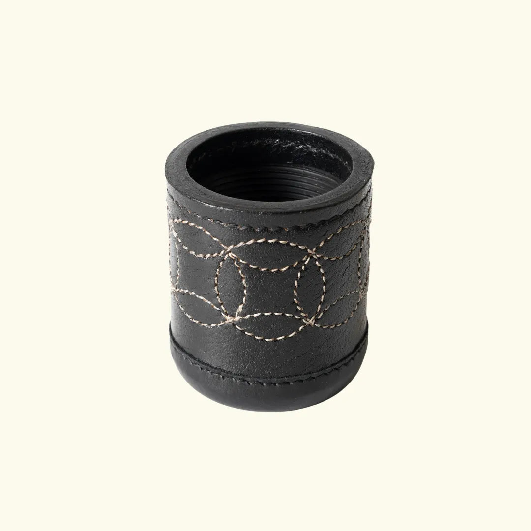 Leather Dice Cups, Black Dice Cup, Leather Dice Cup,  Dice Shaker, Dice Roller