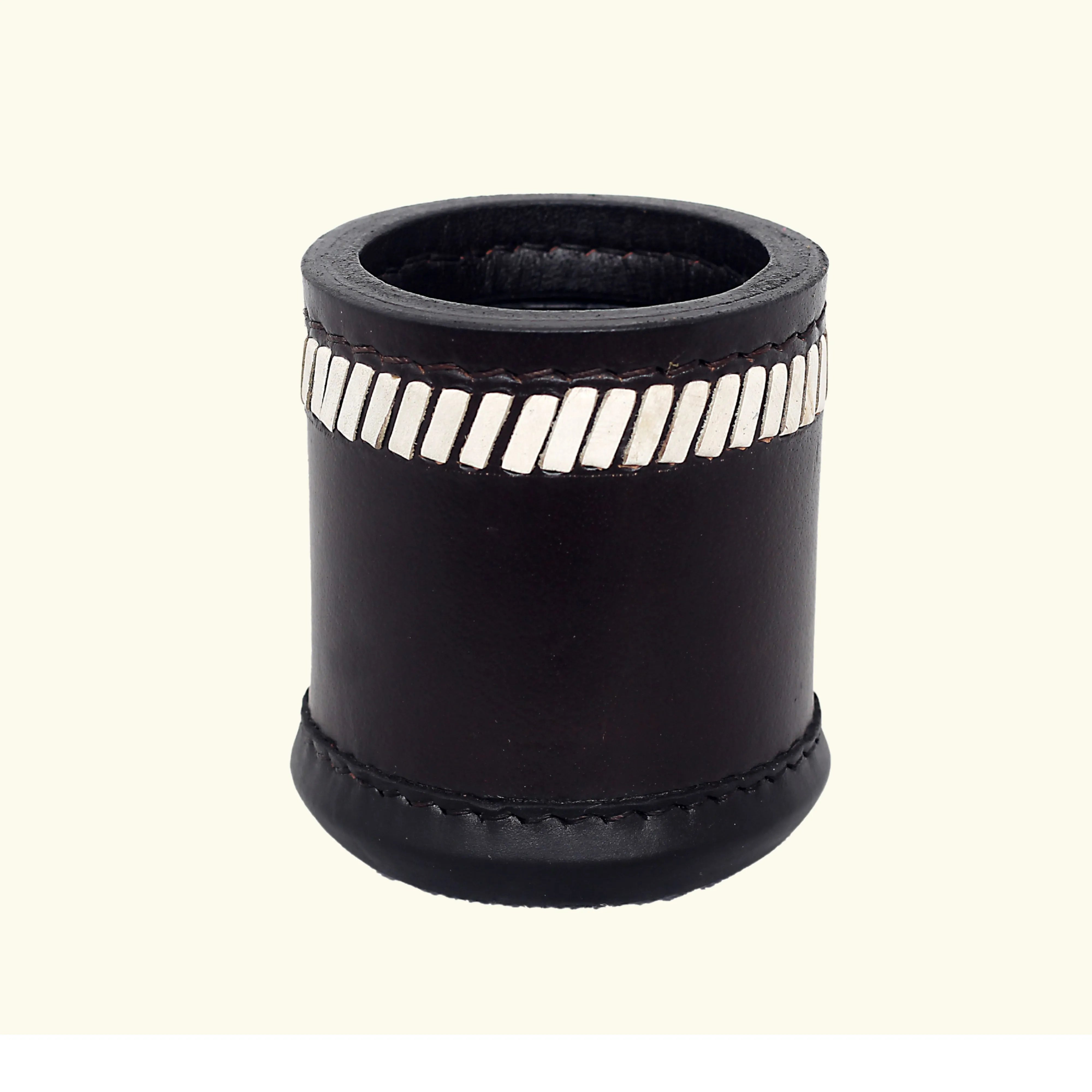 leather dice cups, leather dice shaker, genuine leather dice cups