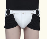      leather jockstrap, leather jockstrap with removable cod piece, leather thong, leather underwear, BDSM Jockstrap, leather bondage jockstrap, brown soft leather jockstrap