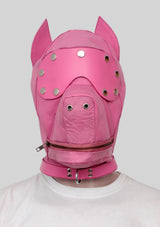 Genuine Puppy Leather Bondage Hood