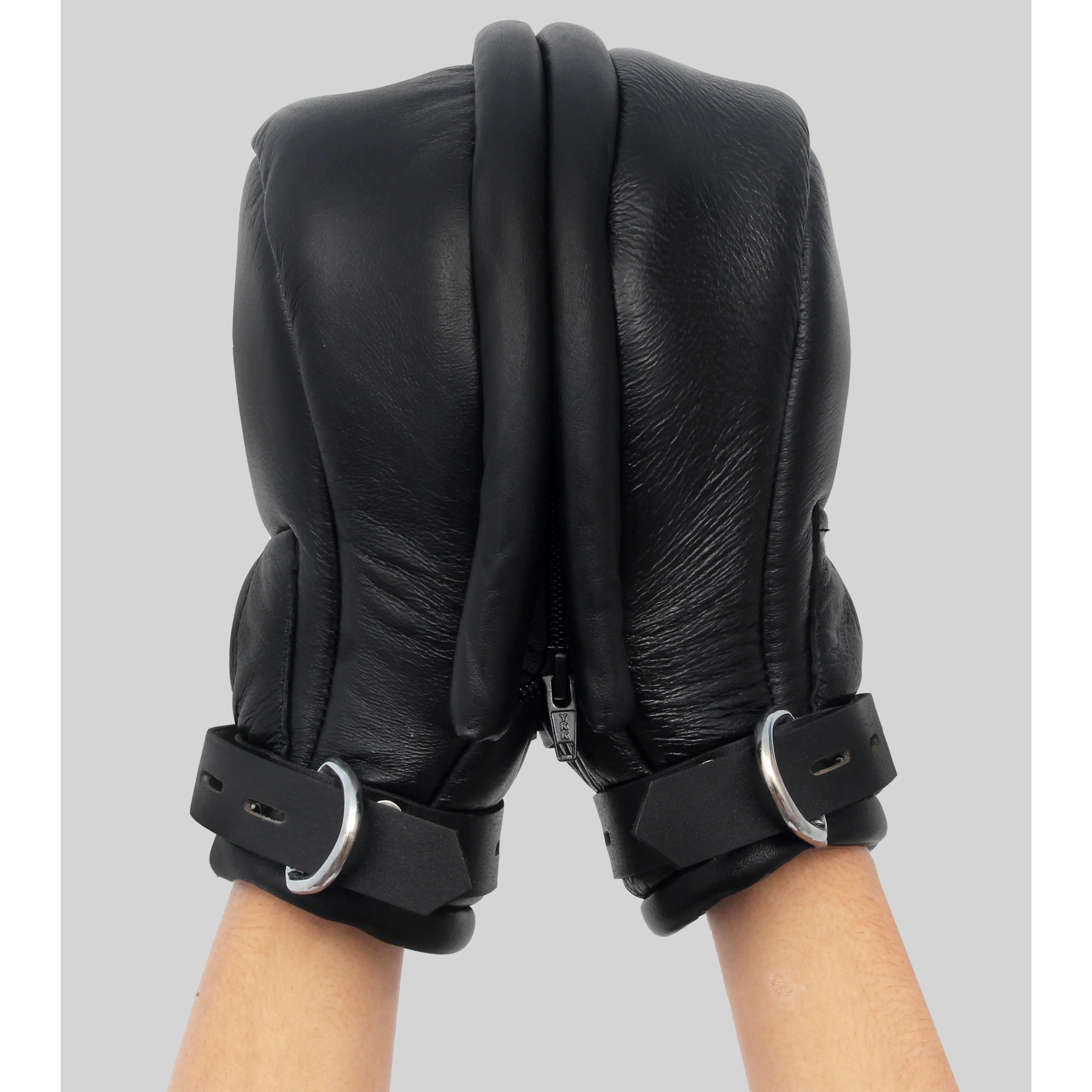  leather bondage mittens, leather mitts, leather bondage mitts, bdsm mittens, bdsm mitts, bondage mittens