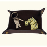 leather valet tray, black valet tray