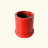 Leather Dice Cups, Red Dice Cup, Leather Dice Cup, Dice Shaker , Backgammon dice cup