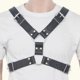 Mens Leather Bulldog Harness -front image