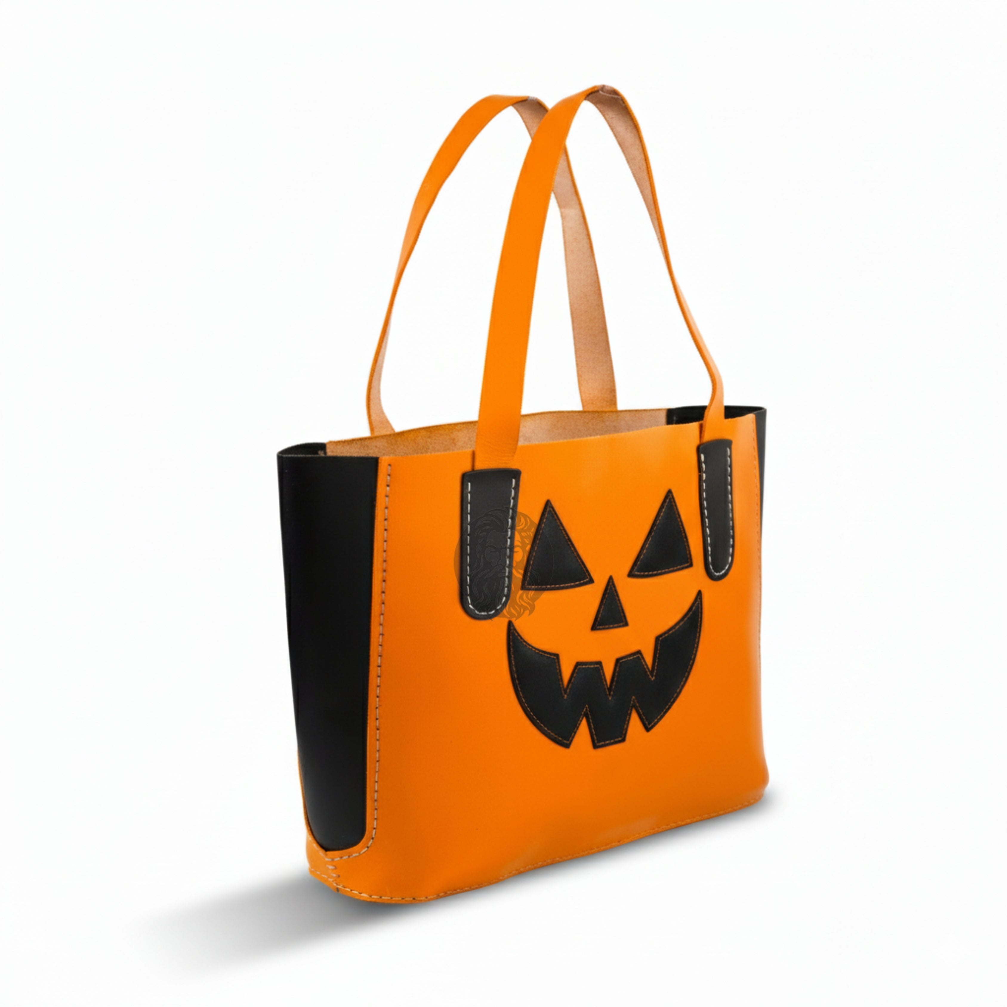 Halloween Classic Yellow Tote Bag Leather