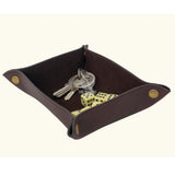 leather valet tray, black valet tray