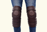 Genuine Leather Polo Knee Guards 3 Straps