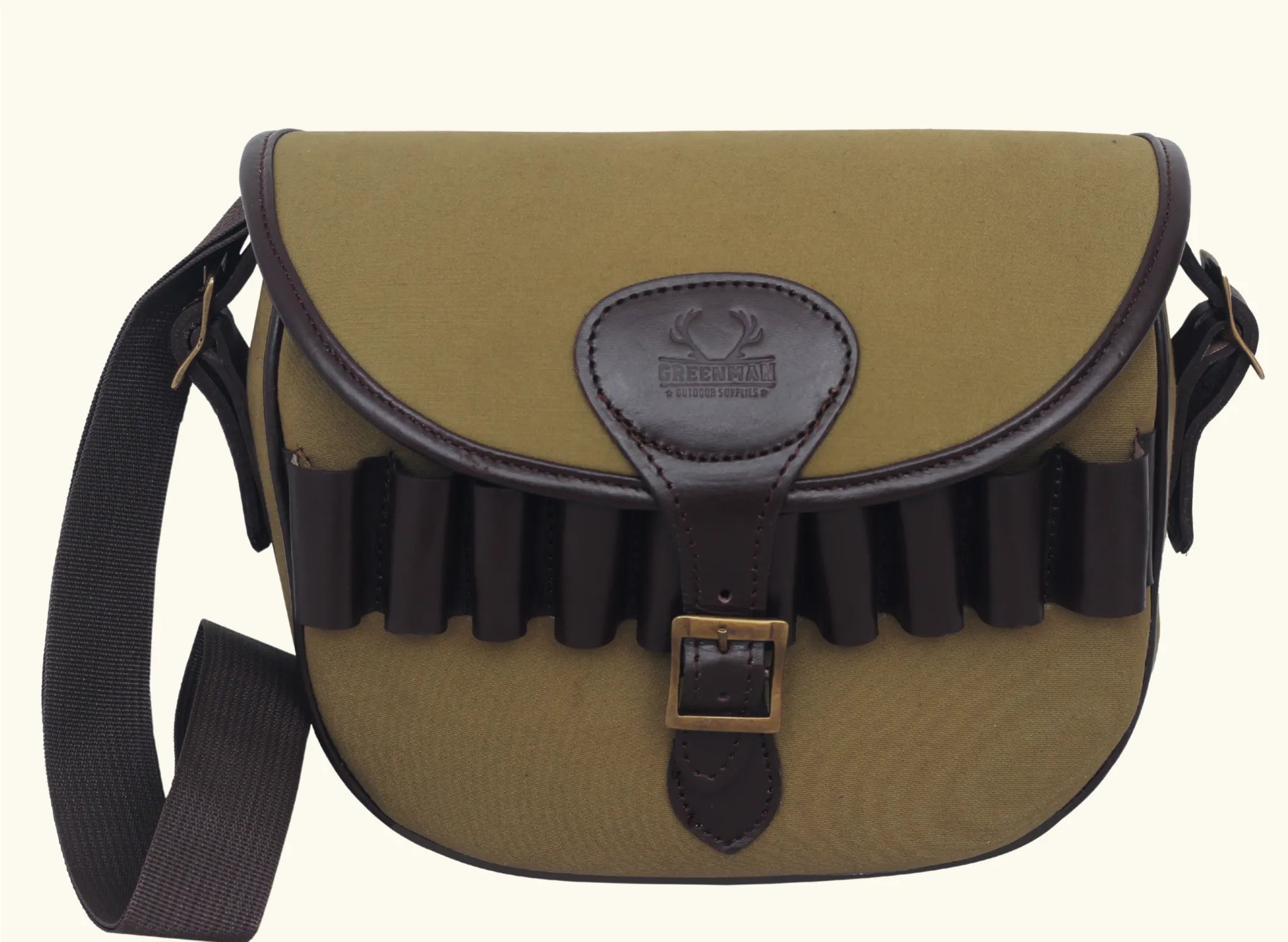 leather canvas cartridge bag, canvas carridge bag, canvas ammo bag,  ammo storage solution