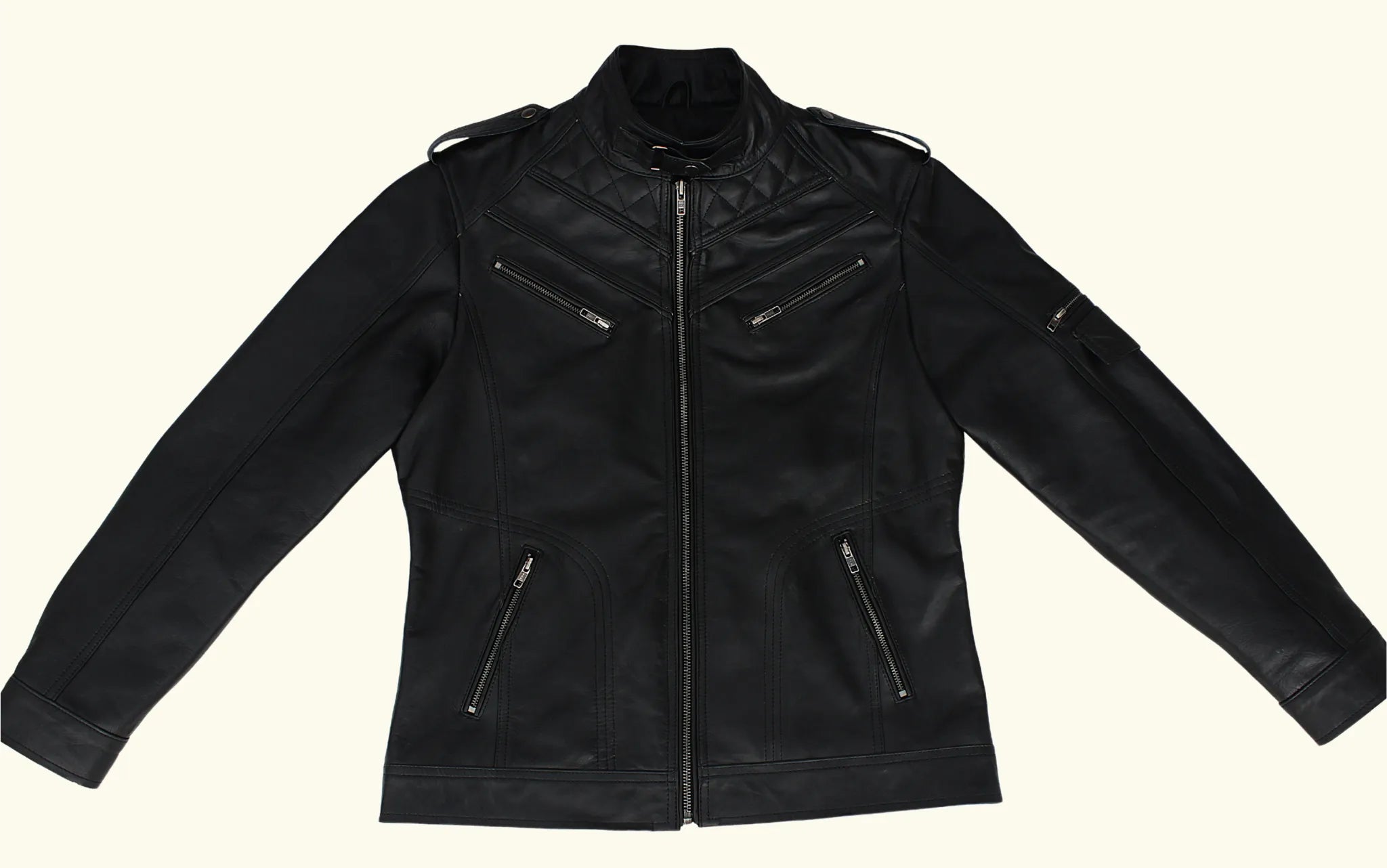 leather jacket, leather zipper jacket, genuine leather jacket, leather biker jacket, 
