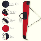 Shotgun Case, Canvas Leather Slip Case, Slip Cover, Leather Shotgun Case, Leather Rifle Case, Leather Slip Case