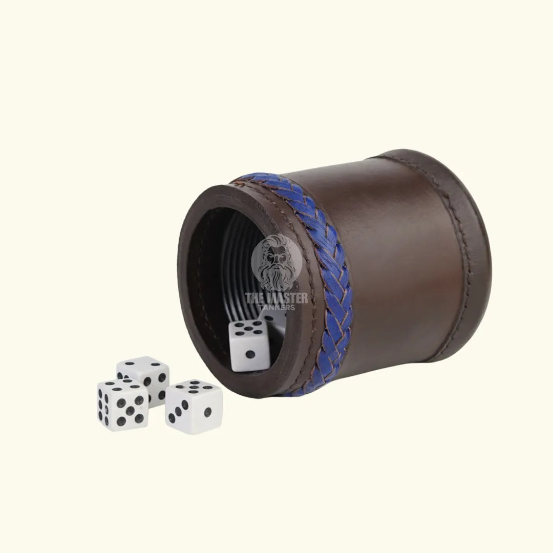 Leather Dice Cups, Brown Dice Cup, Leather Dice Cup, Dice Shaker, Dice Roller, leather liar's dice cup