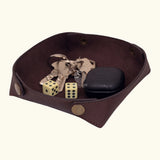 leather valet tray, valet tray for daily essentials, valet tray, leather tray