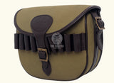 leather canvas cartridge bag, canvas carridge bag, canvas ammo bag,  ammo storage solution