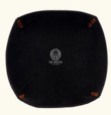 leather valet tray, valet tray, brown leather valet tray