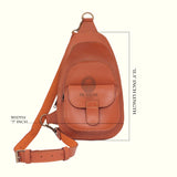 leather sling bag, crossbody bag, leather bag, sling bag for men