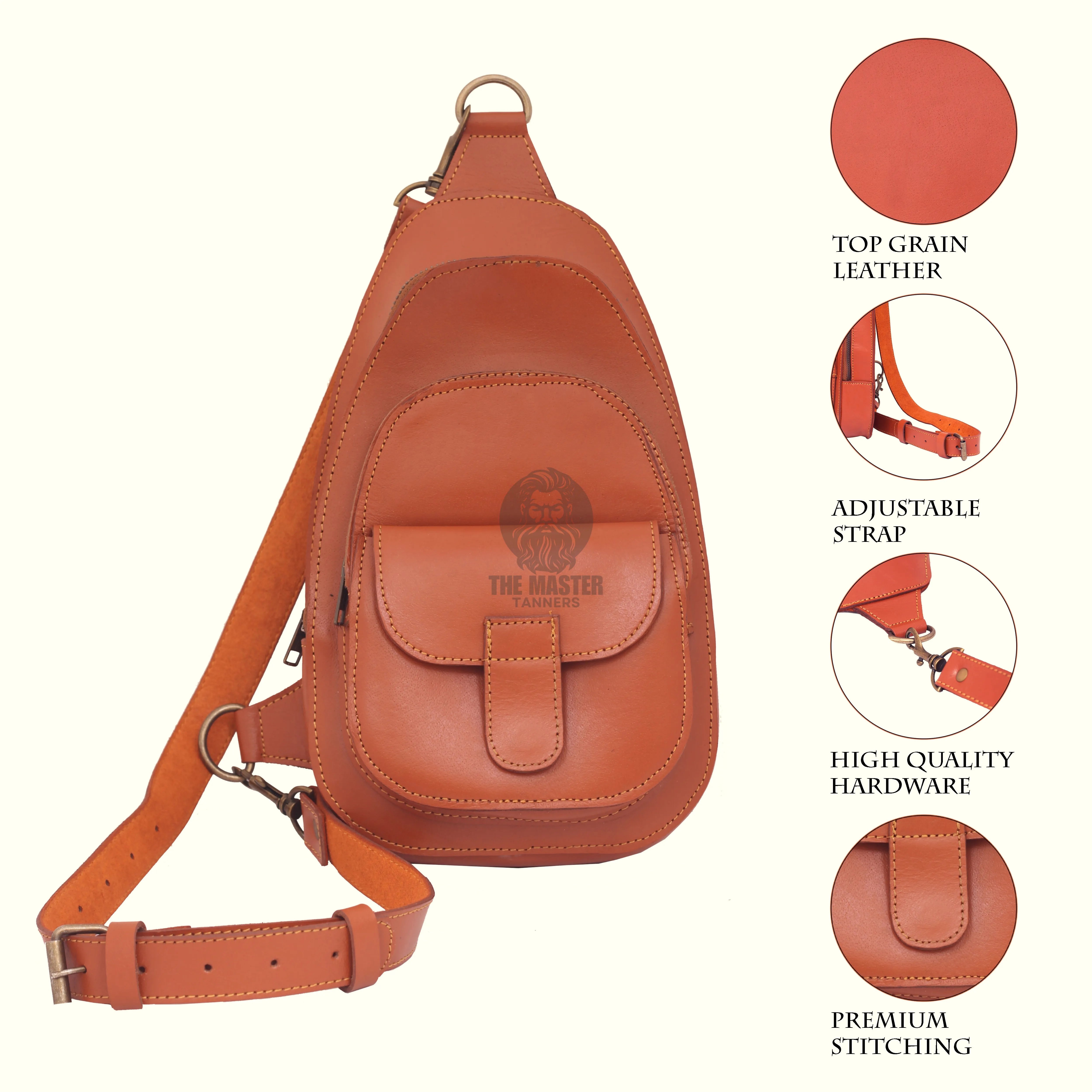 leather sling bag, crossbody bag, leather bag, sling bag for men