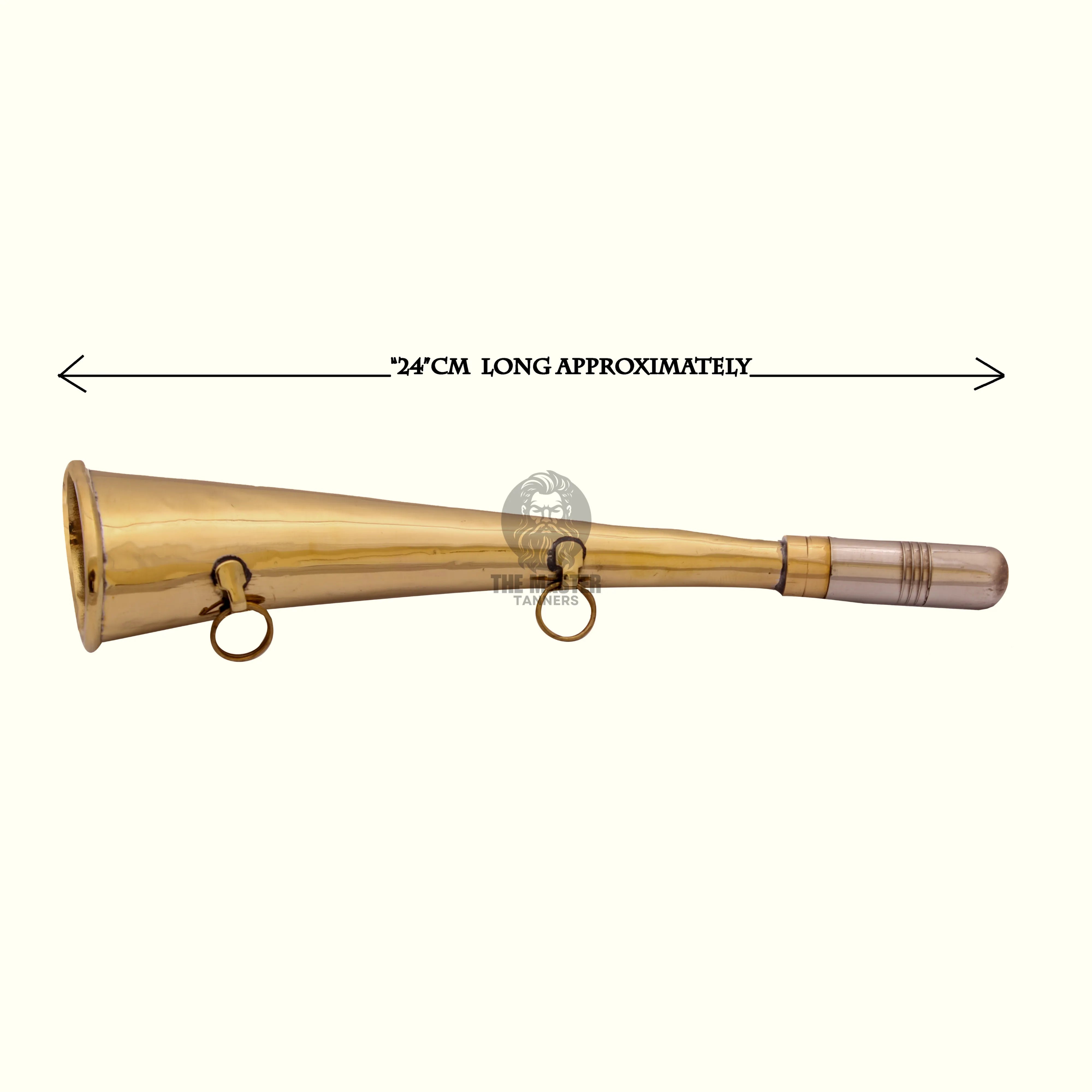 brass bosun whistle, 24cm boatswain pipe, antique nautical whistle, large naval bosun call, traditional marine signal whistle, vintage brass and steel pipe, maritime whistle for ships, collector's naval whistle, 24 cm brass boatswain tool, brass steel bosun whistle large size