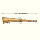 brass bosun whistle, 24cm boatswain pipe, antique nautical whistle, large naval bosun call, traditional marine signal whistle, vintage brass and steel pipe, maritime whistle for ships, collector's naval whistle, 24 cm brass boatswain tool, brass steel bosun whistle large size