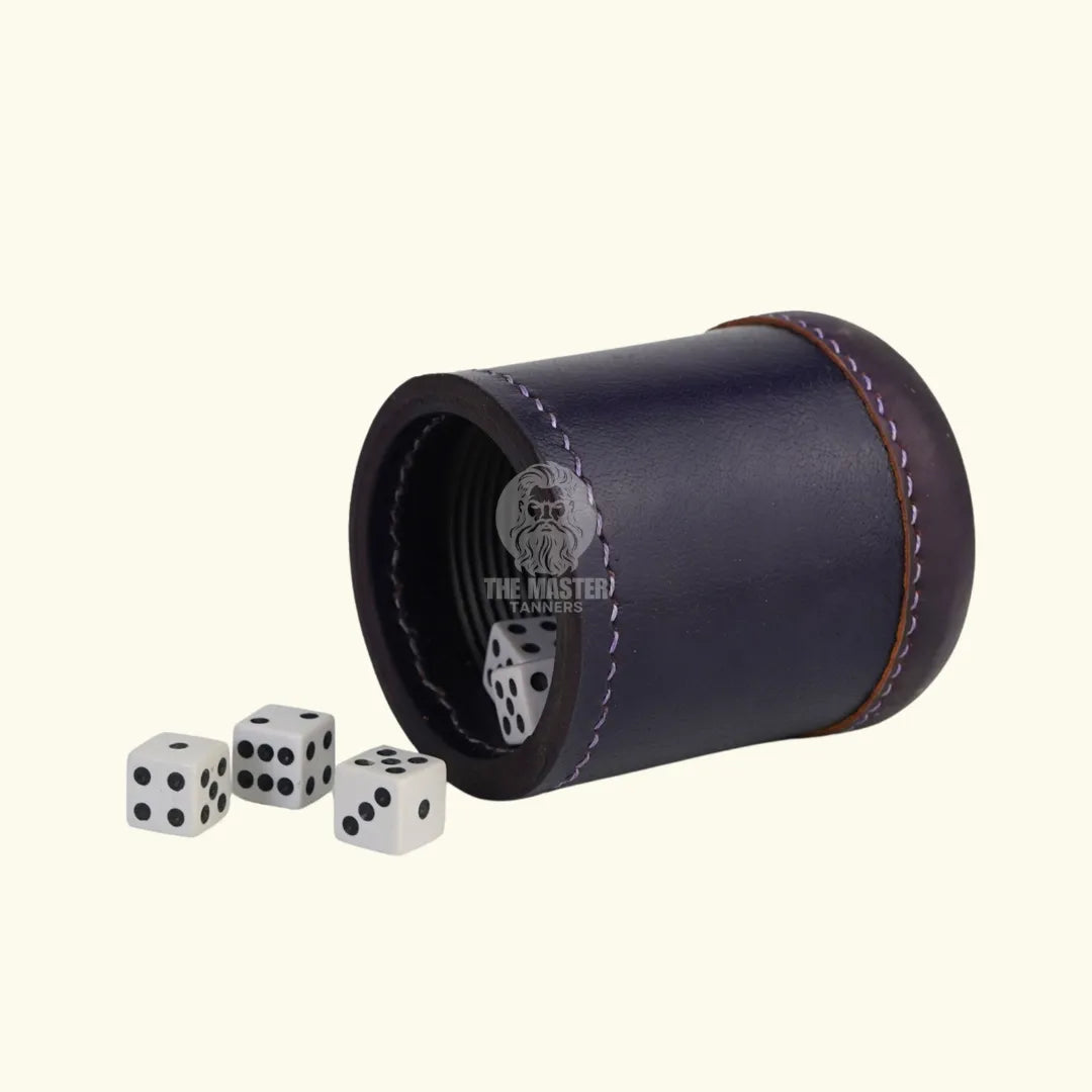 Leather Dice Cups, Purple Dice Cup, Leather Dice Cup, Dice Shaker, Leather Dice Shaker