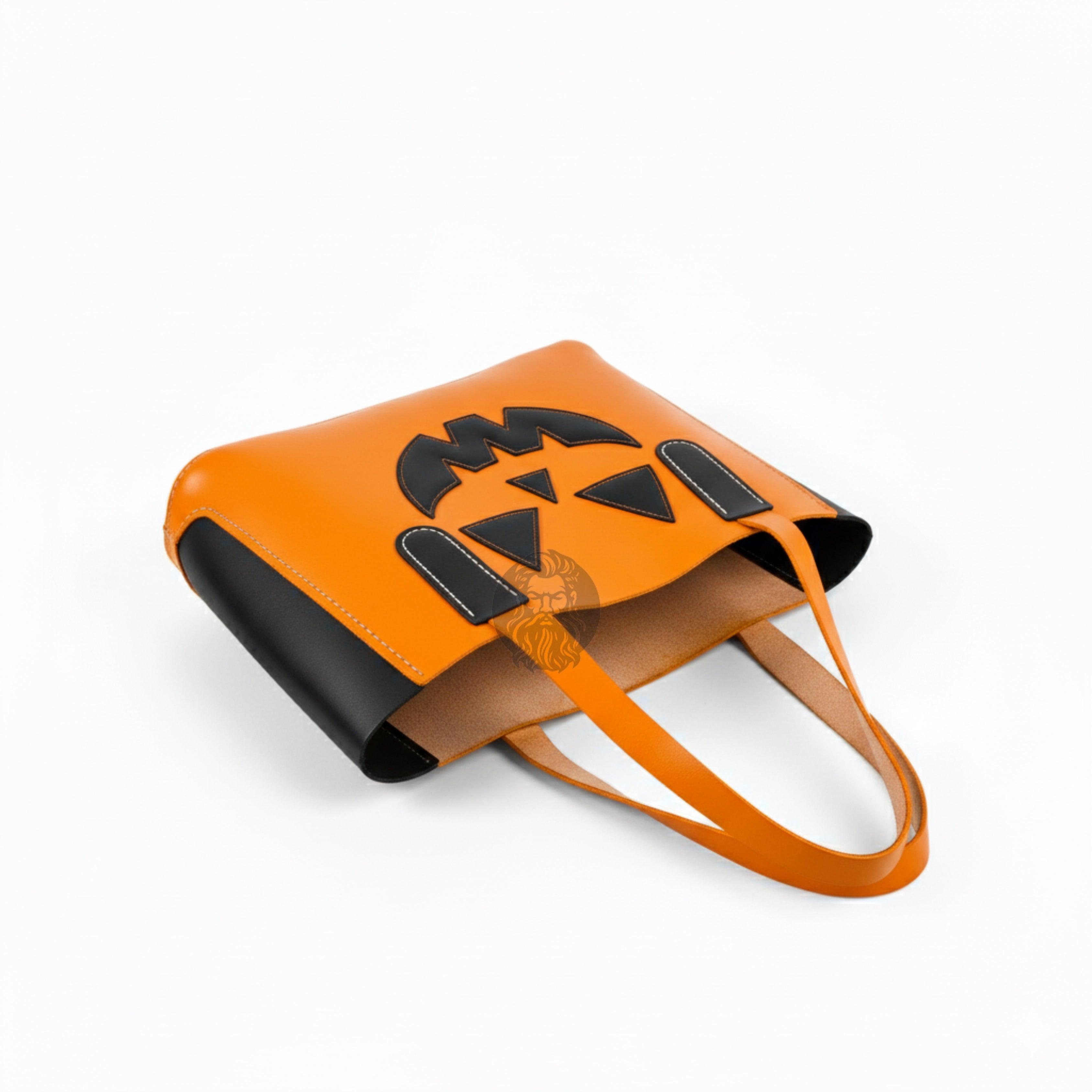 Halloween Classic Yellow Tote Bag Leather