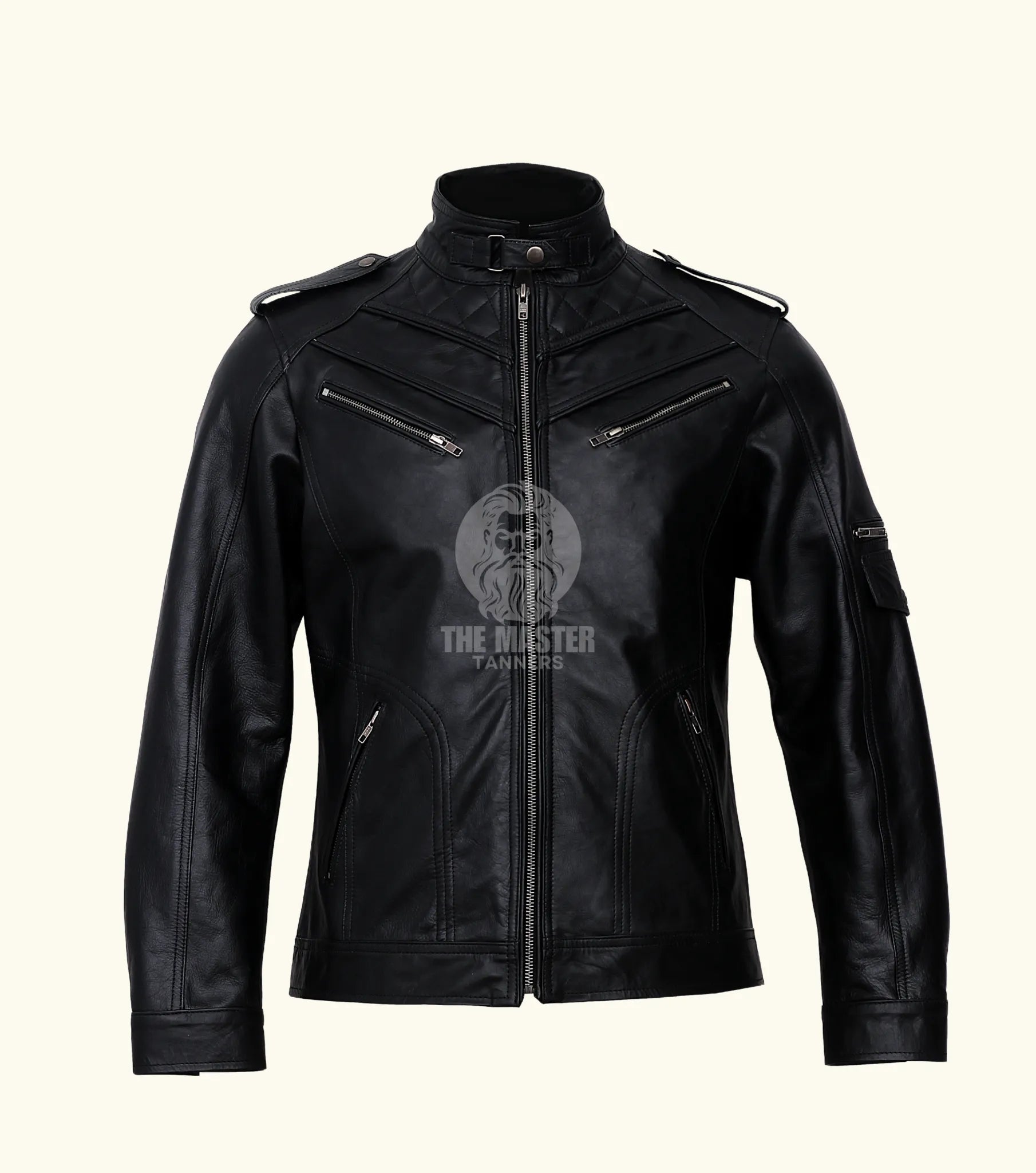 leather jacket, leather zipper jacket, genuine leather jacket, leather biker jacket, 