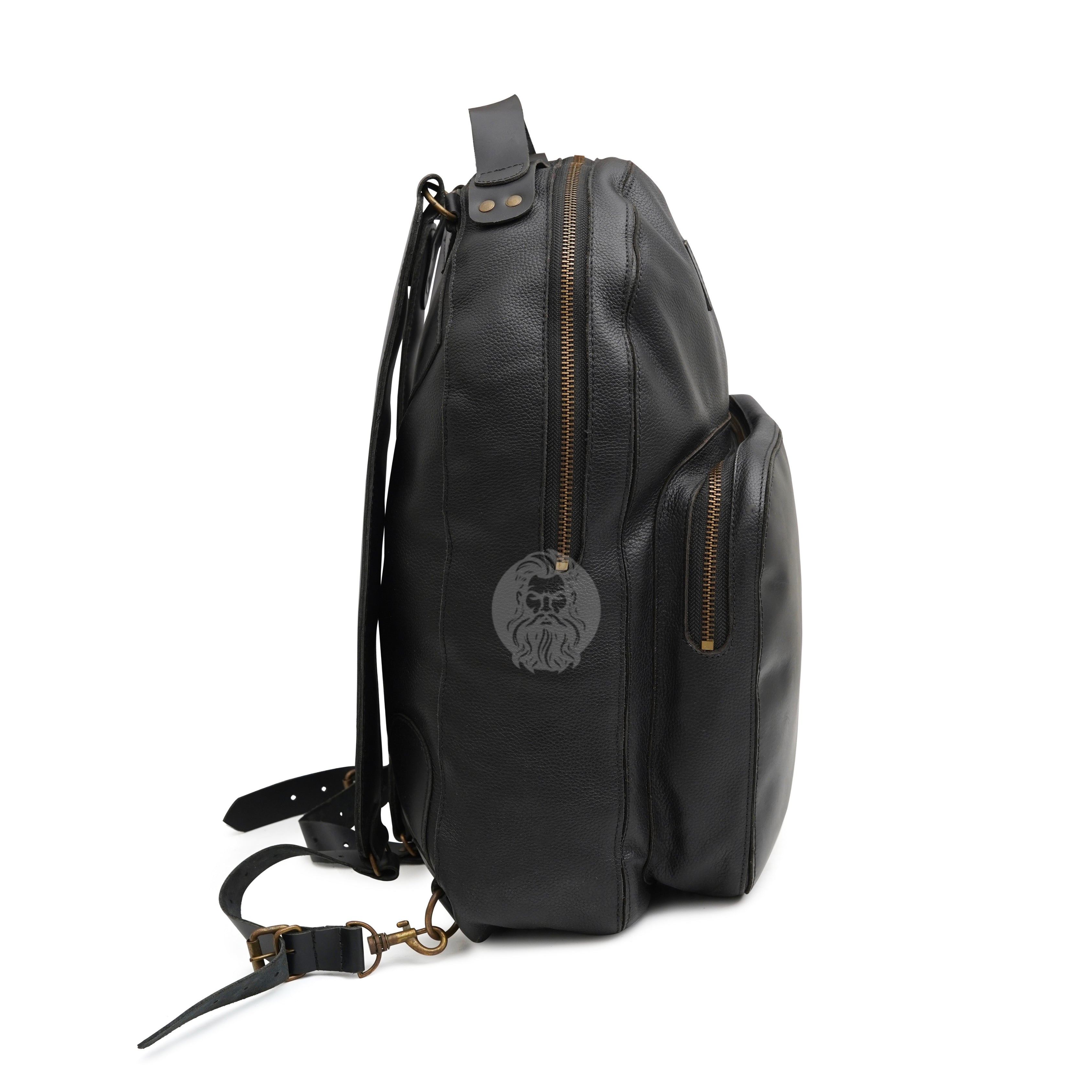 Halloween Premium Black Leather Backpack