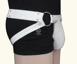      leather jockstrap, leather jockstrap with removable cod piece, leather thong, leather underwear, BDSM Jockstrap, leather bondage jockstrap, brown soft leather jockstrap