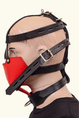 Leather Bondage Muzzle Gag, Leather Muzzle Gag, Leather Bondage Gag, Leather  Gag