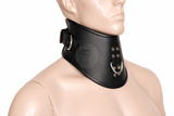 leather bondage collar, bdsm collar, slave collar, bondage collar, padded collar, restraint collar, leather bdsm collar
