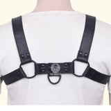 Front image of Durable Gay Leather Harness -  Soft Leather