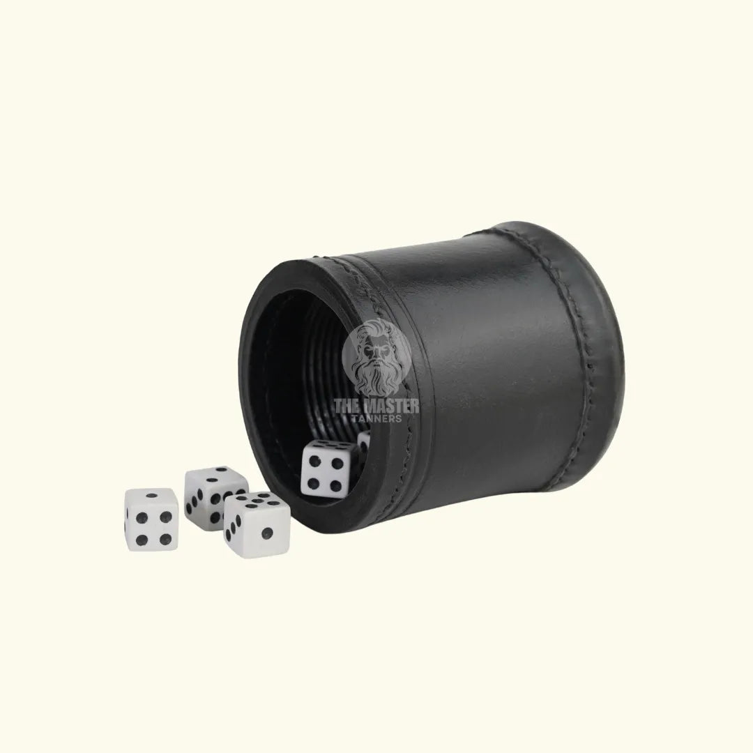 Leather Dice Cups, Black Dice Cup, Leather Dice Cup