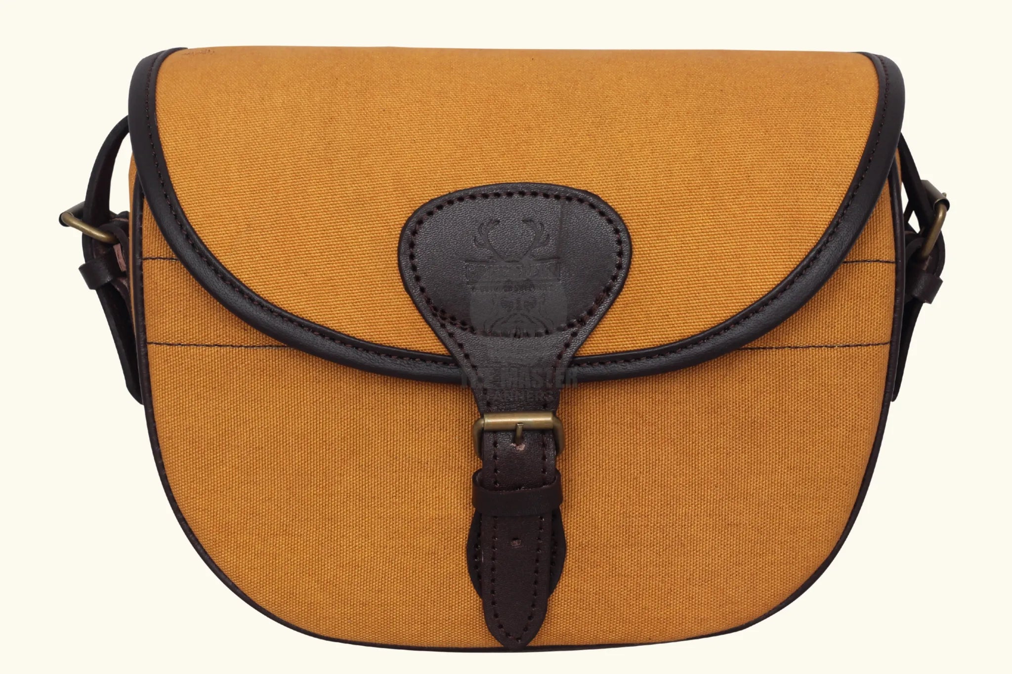 Canvas Leather Cartridge Bag, Canvas Cartridge Bag, shotgun cartridge bag, leather shoulder bag