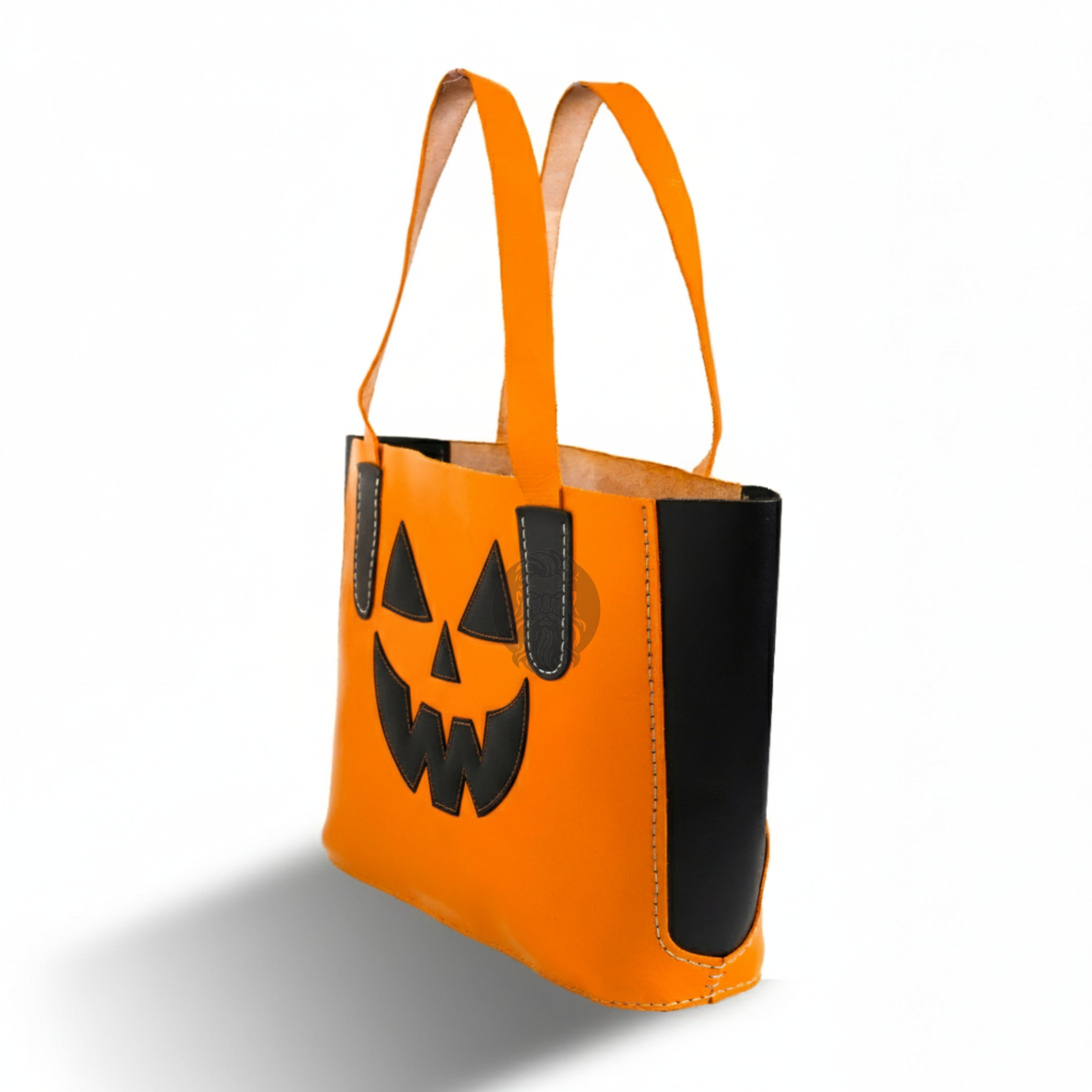 Halloween Classic Yellow Tote Bag Leather