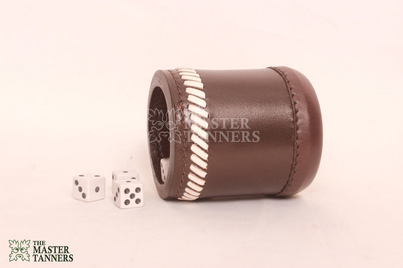 leather dice cups, leather dice shaker, genuine leather dice cups