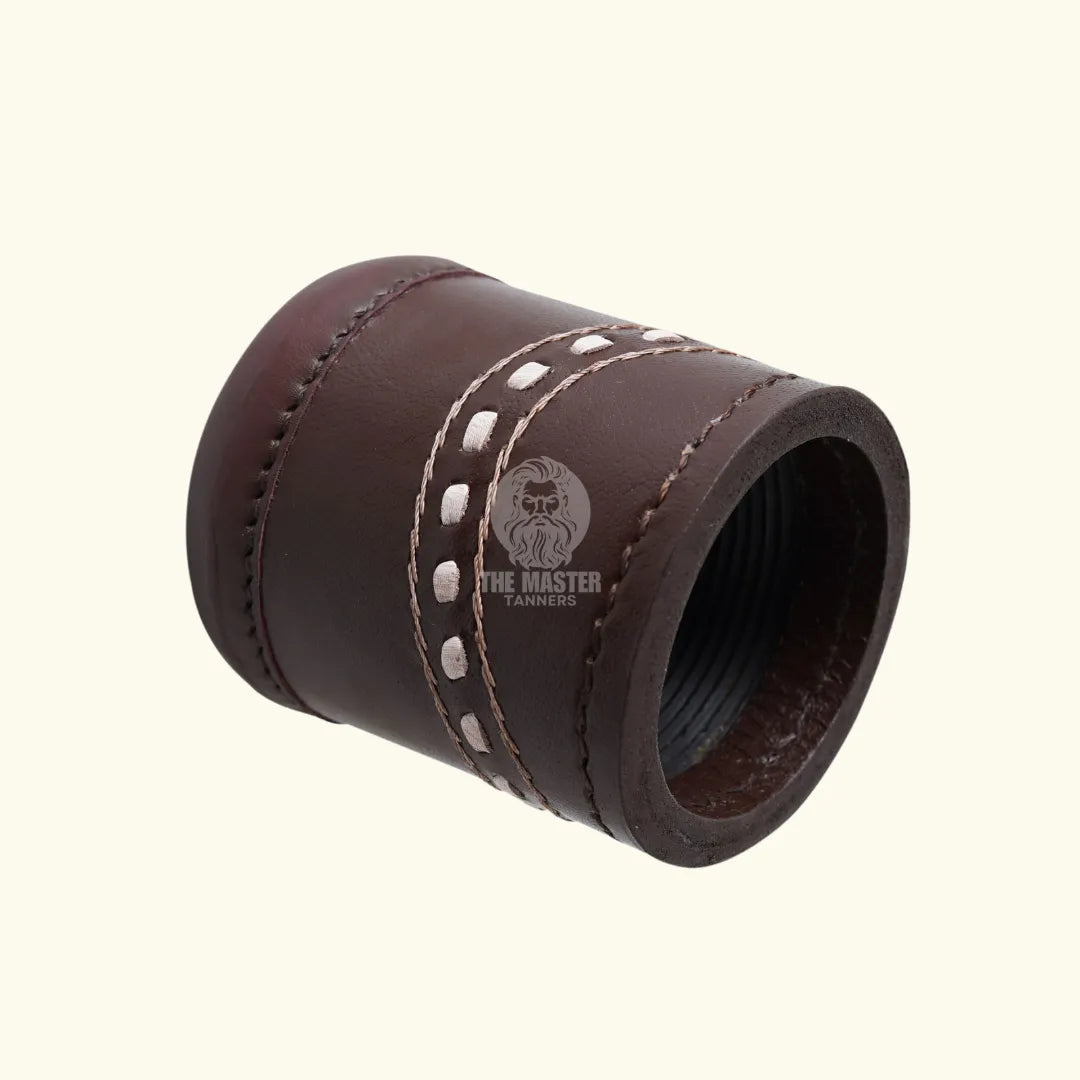 Leather Dice Cups, Brown Dice Cup, Leather Dice Cup, Baclgammon Dice Cup, Leather Backgammon dice cups