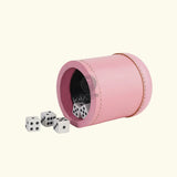 Leather Dice Cups, Leather Dice Cup, Dice Shaker, Dice Roller, Pink Leather Dice Cup, Leather Liar's Dice Cup