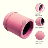 Leather Dice Cups, Leather Dice Cup, Dice Shaker, Dice Roller, Pink Leather Dice Cup, Leather Liar's Dice Cup