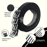 Leather Bondage Belt, BDSM Leather Belt, Leather Restraints, leather bondage restraitns, leather belts set, adjustable leather belts, bdsm restraints belt