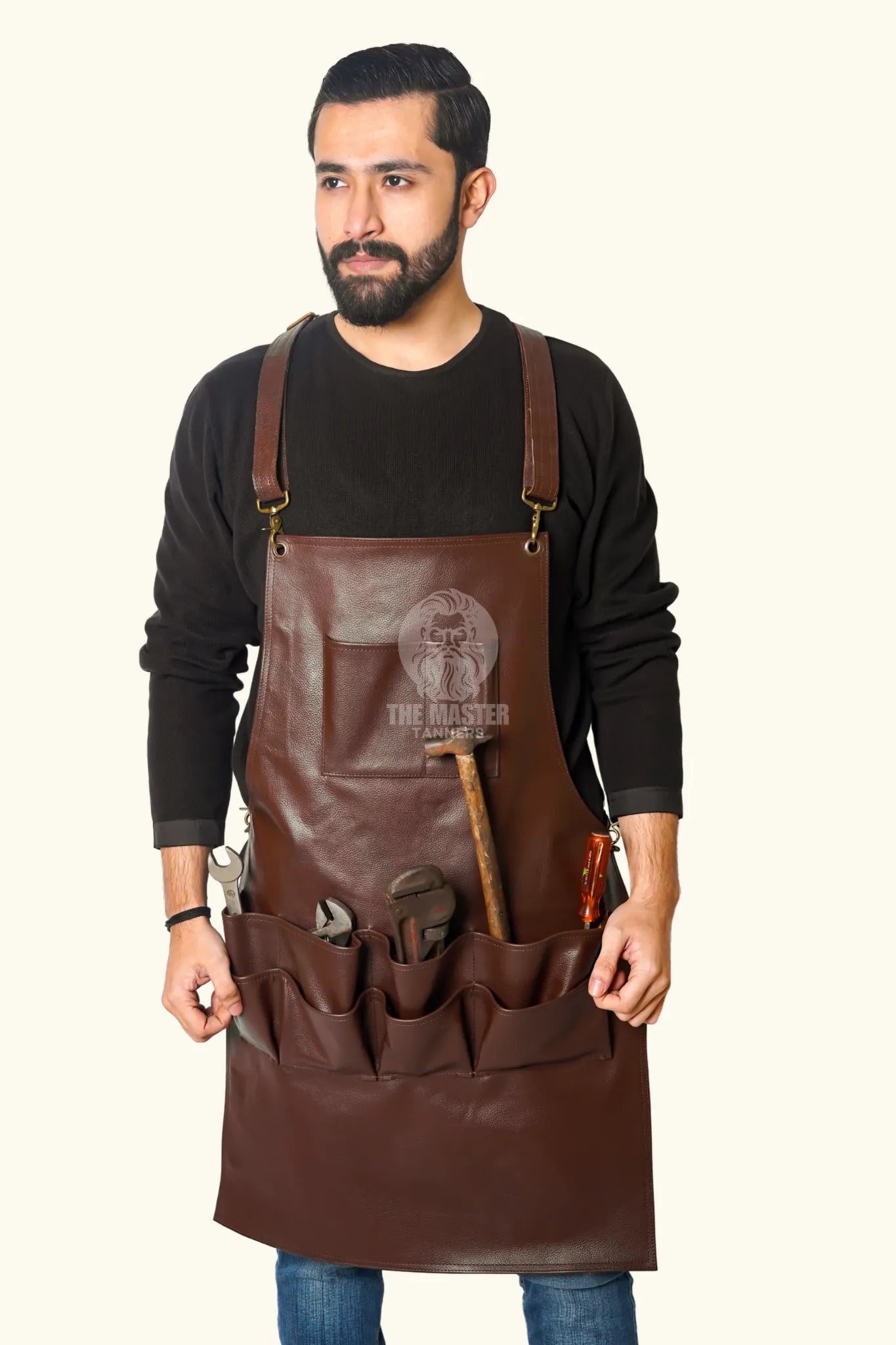 Leather work apron with pockets, Leather Aprons, Leather Woodworking Apron, Leather Butcher Apron, Leather Chef Apron, Leather Blacksmith Apron, Leather Barber Apron, Leather BBQ Apron, Leather Carpenters Apron, Leather Welding Apron