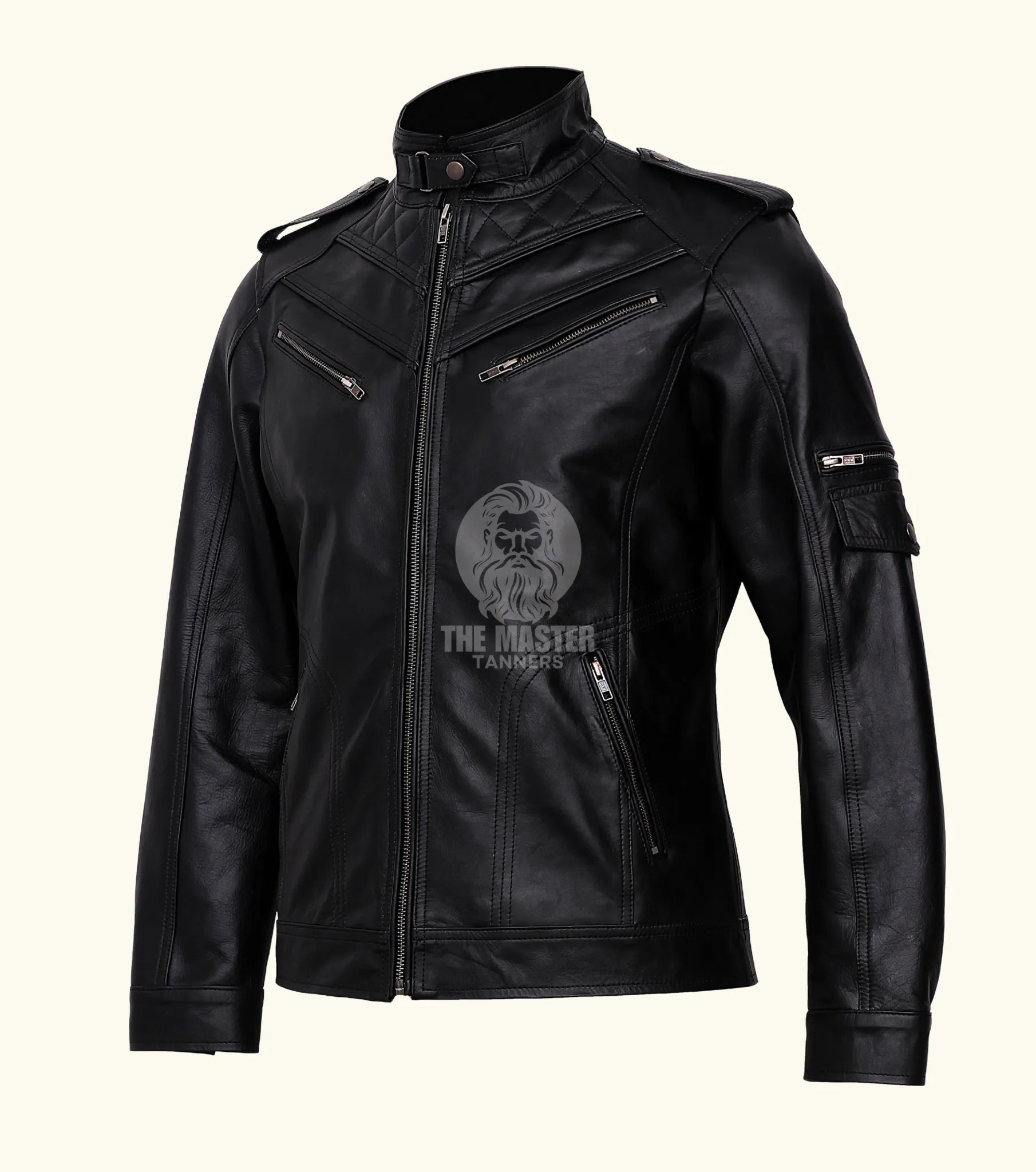 leather jacket, leather zipper jacket, genuine leather jacket, leather biker jacket, 