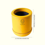 Leather Dice Cups, Yellow Dice Cup, Leather Dice Cup 