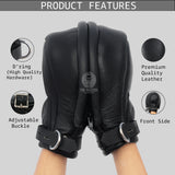  leather bondage mittens, leather mitts, leather bondage mitts, bdsm mittens, bdsm mitts, bondage mittens