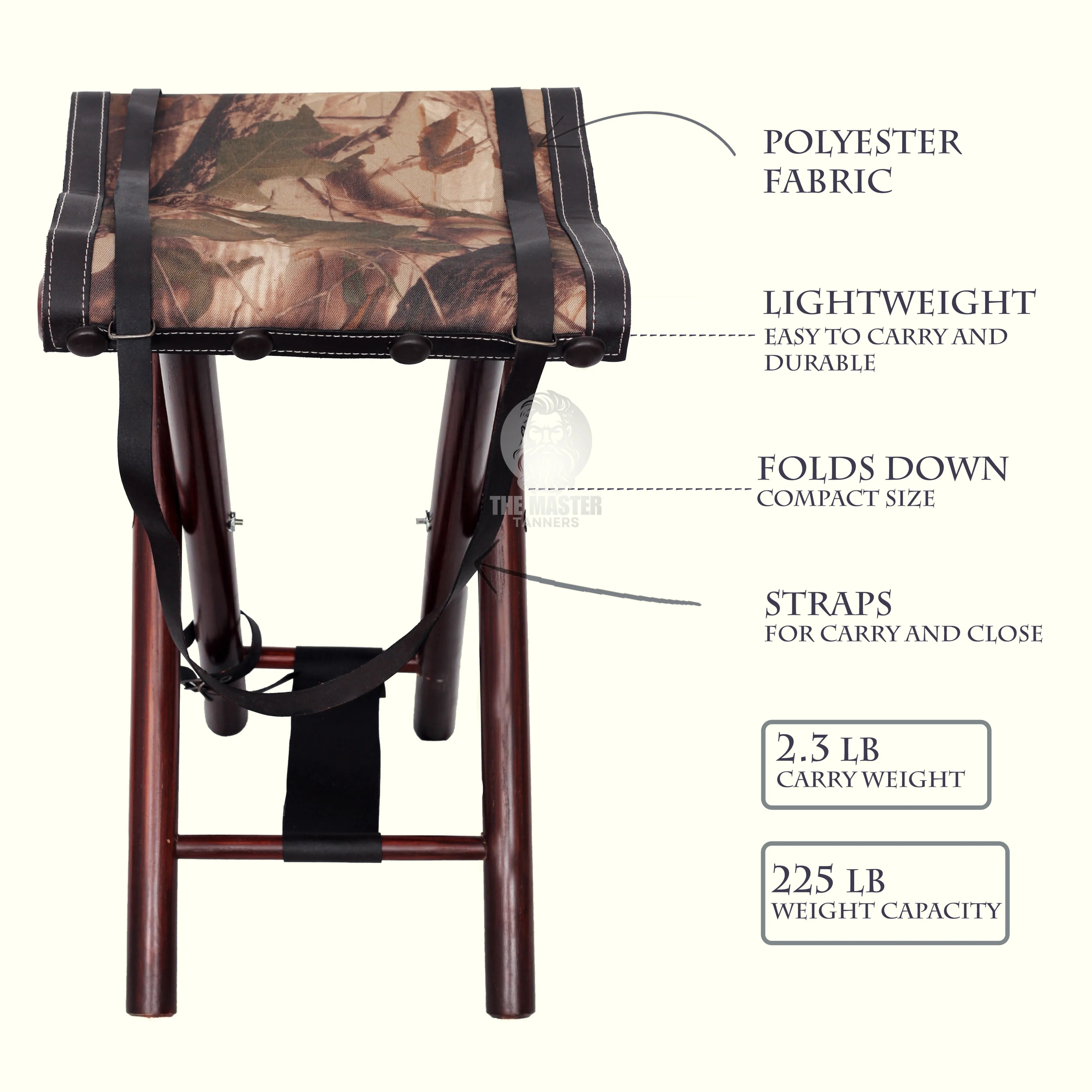 folding seat camping stool, camping stool, Tripod Camping Stool